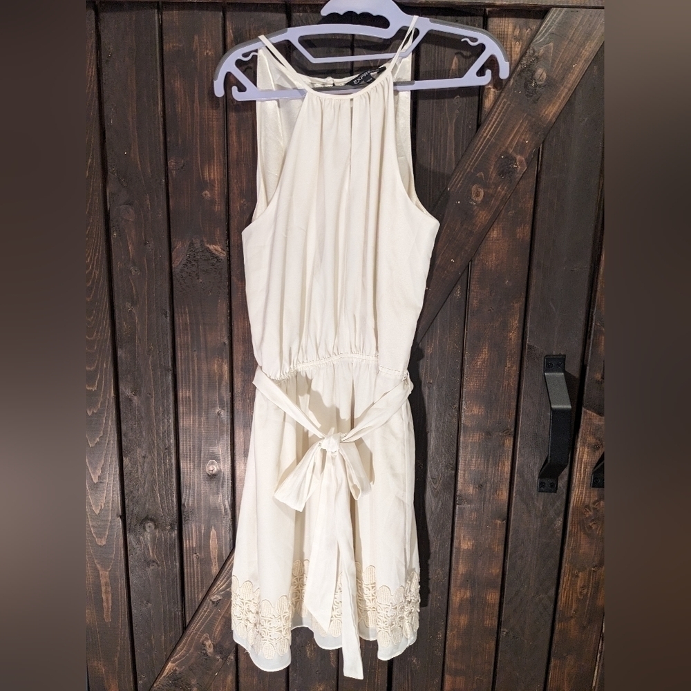 EXPRESS white mini dress, size M